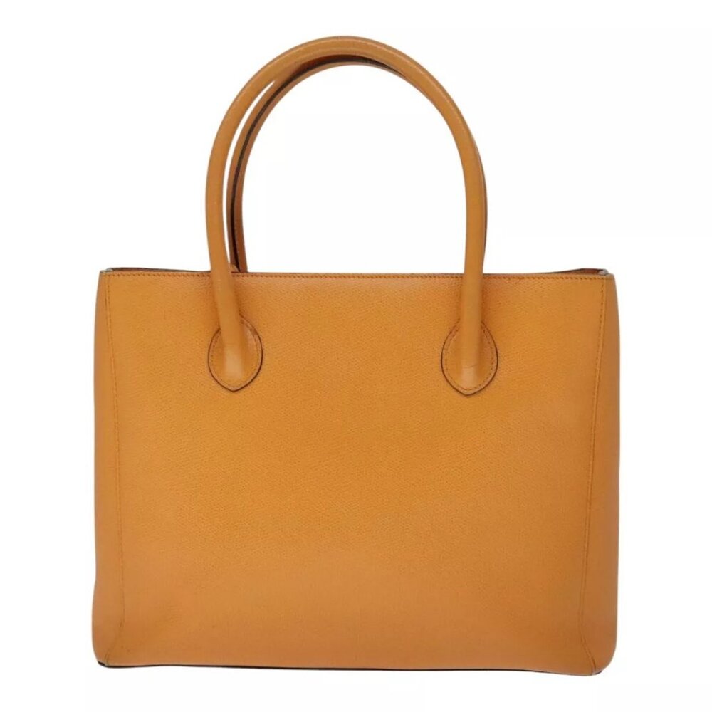 CELINE Tote Bag Leather Orange Auth - Picture 4 of 16